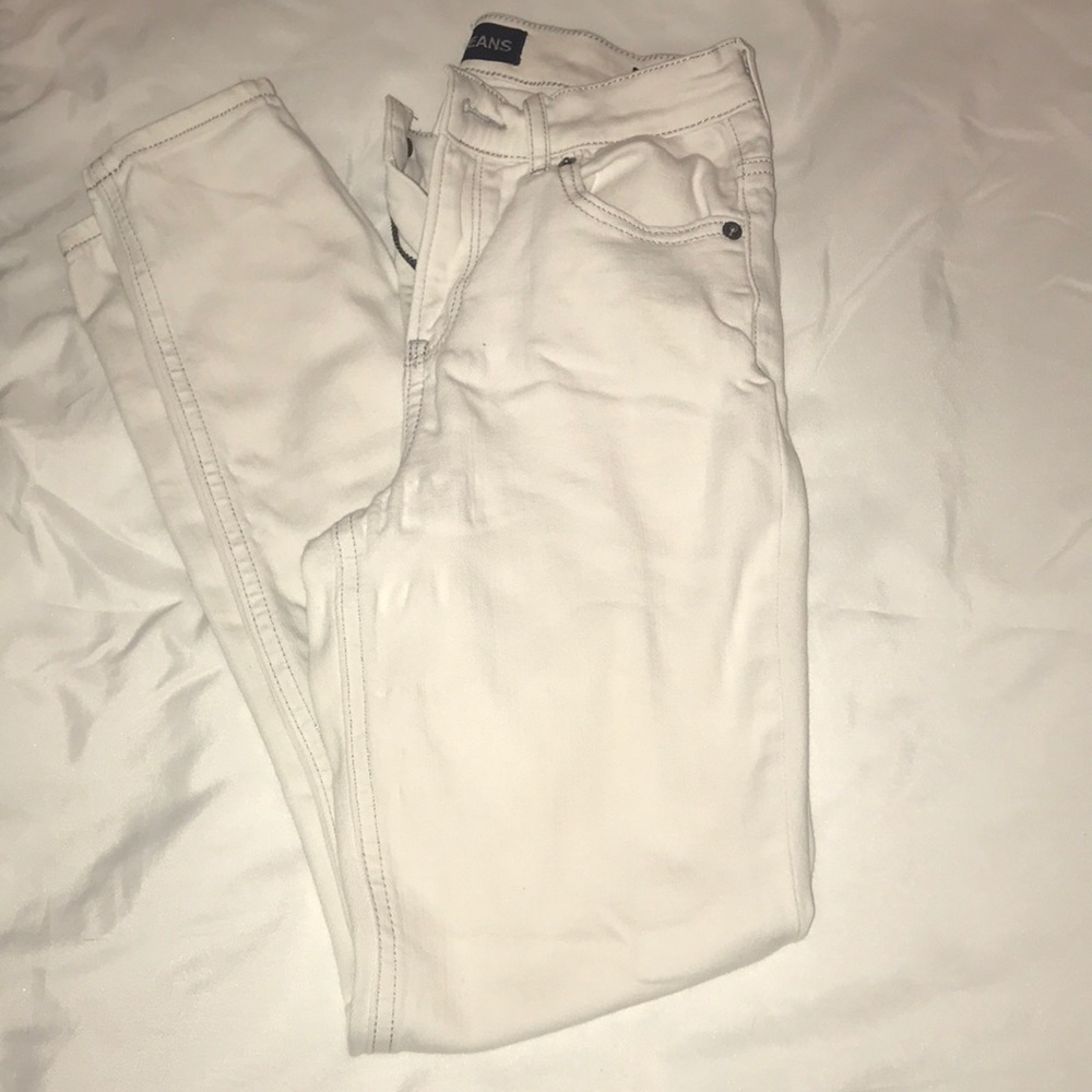 Express white ankle legging high rise jeans